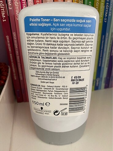 Schwarzkopf Palette sarı saçlar için toner