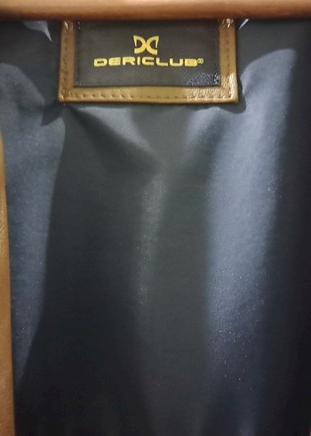 Düğmeli Kahverengi Deri Erkek Ceket - Görsel 8