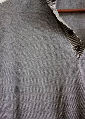 Gri Kısa Kollu Erkek Polo Tişört - Görsel 2