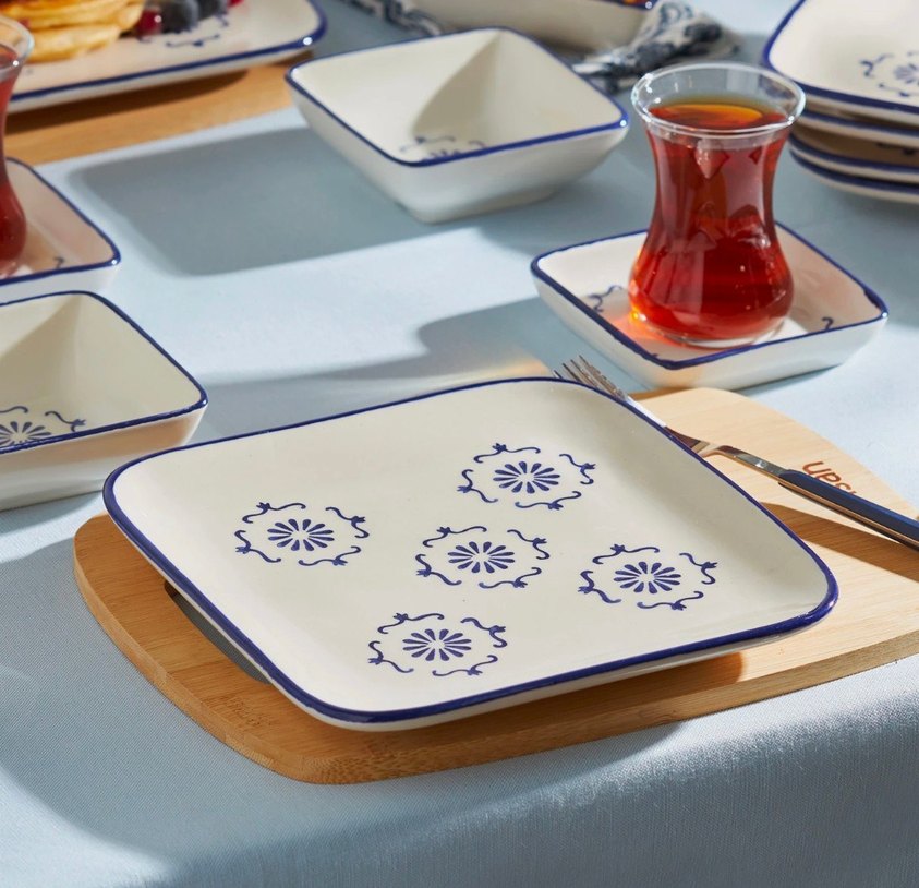 Emsan Mavi Desenli Kahvaltı Seti - Görsel 2