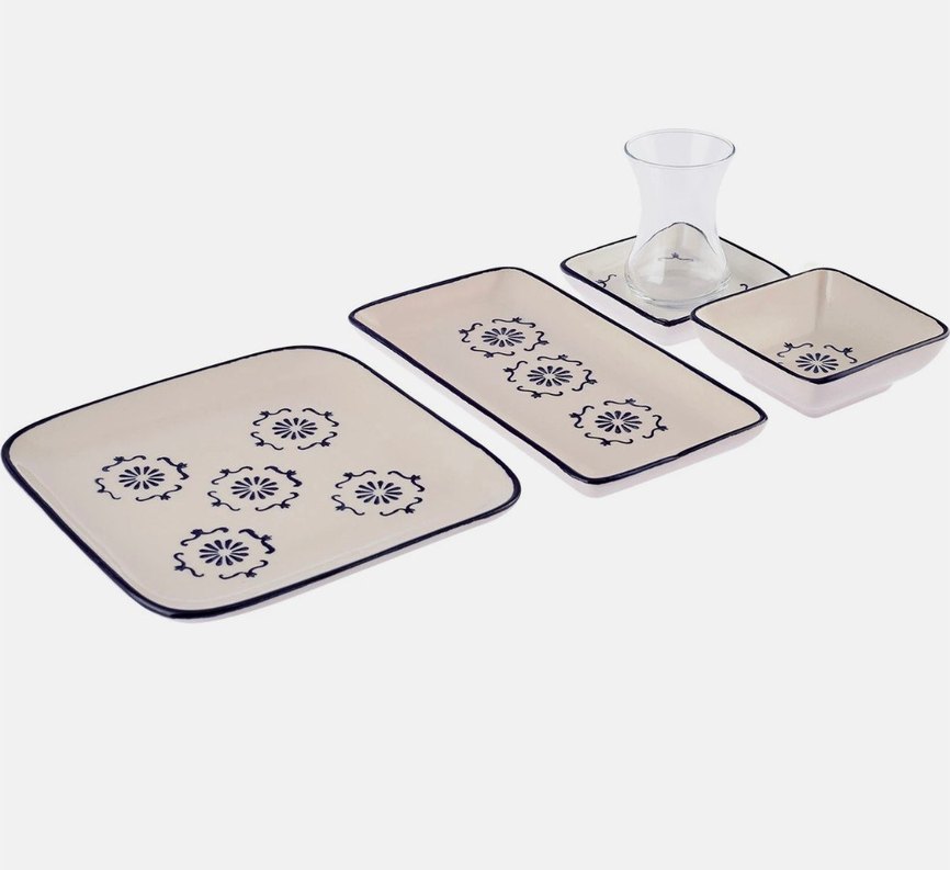 Emsan Mavi Desenli Kahvaltı Seti - Görsel 3