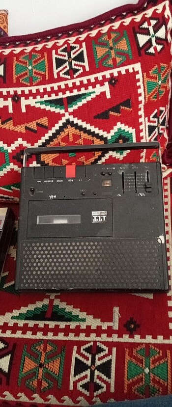  Beden siyah Renk 4 parça antika radyo kaset çalar ve 