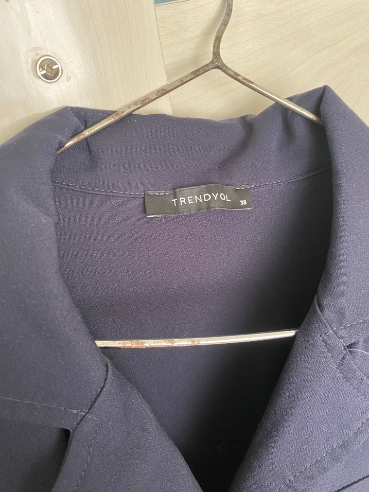 Düğmeli Lacivert Tulum Milla - Görsel 3