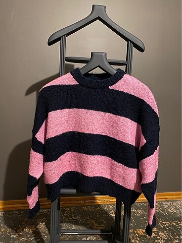 Pull and bear çizgili kazak