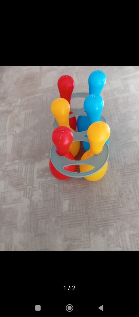 Renkli Mini Bowling Oyuncak Seti - Görsel 2