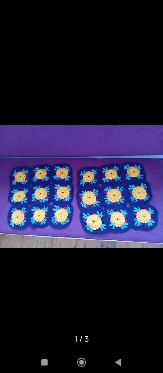 renkli örme kırlent kılıfı 2 adet - Görsel 3