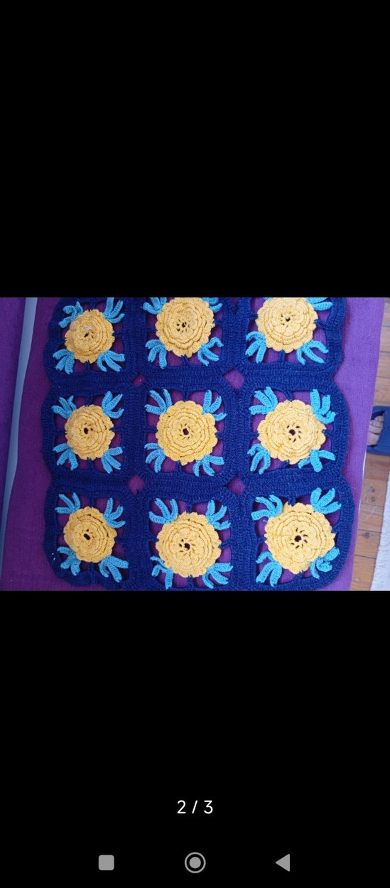 renkli örme kırlent kılıfı 2 adet - Görsel 2