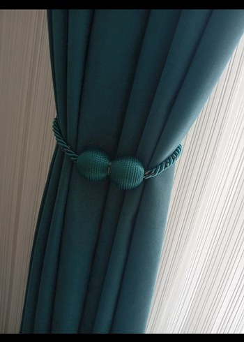 Modern Düz model fon perde 4 âdet - Görsel 2