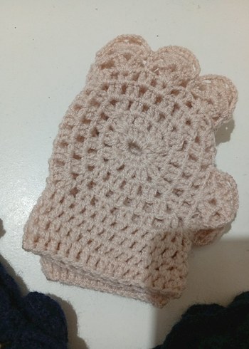 Renkli Bohem Örgü Kadın Eldivenleri - Görsel 6