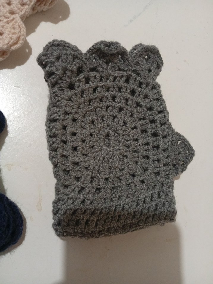 Renkli Bohem Örgü Kadın Eldivenleri - Görsel 2