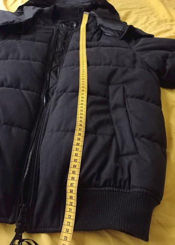 Zara Düğmeli Kapüşonlu Siyah Erkek Mont - Görsel 5