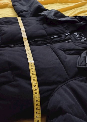 Zara Düğmeli Kapüşonlu Siyah Erkek Mont - Görsel 6