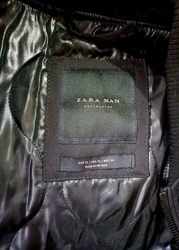 Zara Düğmeli Kapüşonlu Siyah Erkek Mont - Görsel 3