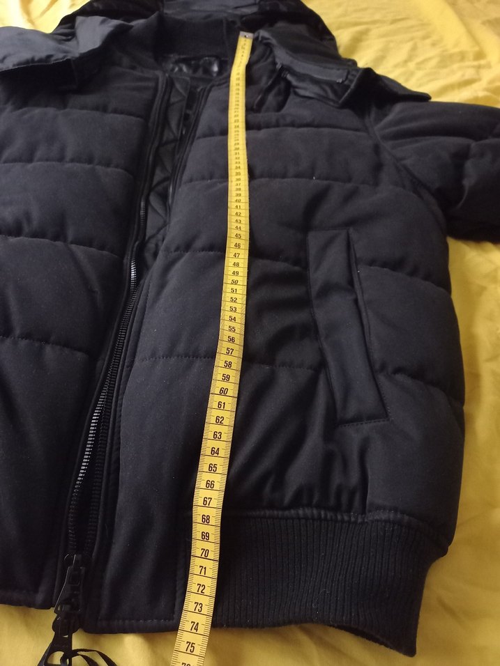 Zara Düğmeli Kapüşonlu Siyah Erkek Mont - Görsel 5