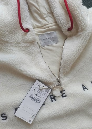 Şherpa dokuma Zara erkek peluş ceket - Görsel 5