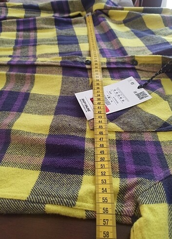 Pull&bear % ???? pamuklu relaxed fit oduncu gömlek  - Görsel 3