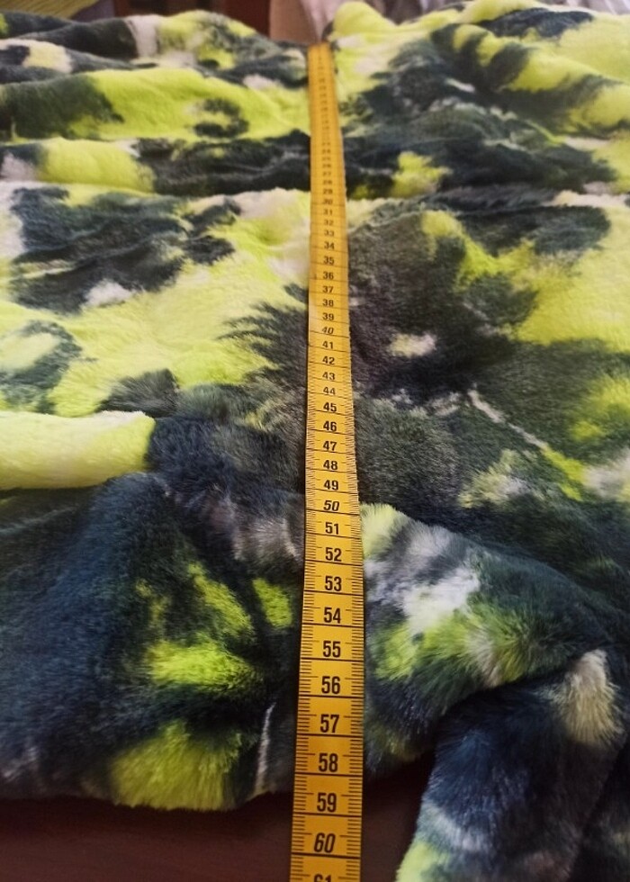 Zara suni kürk mont - Görsel 2