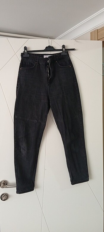 Siyah kot 27/32 mom jean