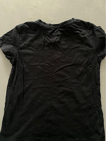 xs Beden siyah kısa kollu crop