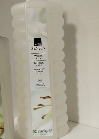 Avon Senses Beyaz Zambak Duş Jeli ve Köpüğü - Görsel 2