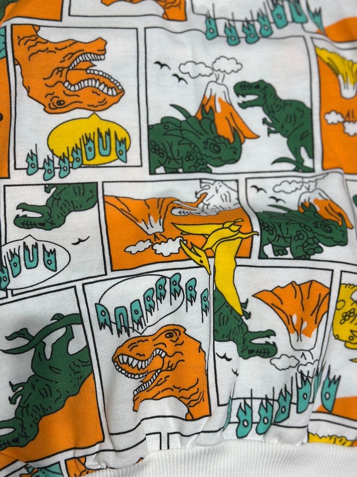 Renkli Dinozor Desenli çocuk Takım - Görsel 3