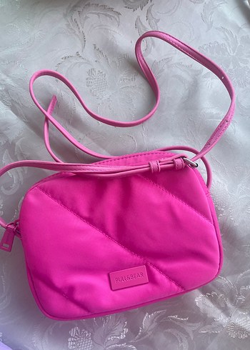 Pembe Fermuarlı Kadın Omuz Çantası