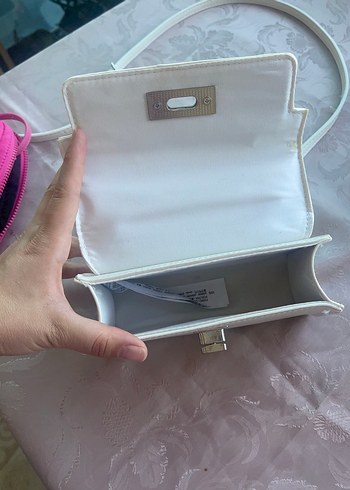 Stradivarius Beyaz Deri Kadın El Çantası