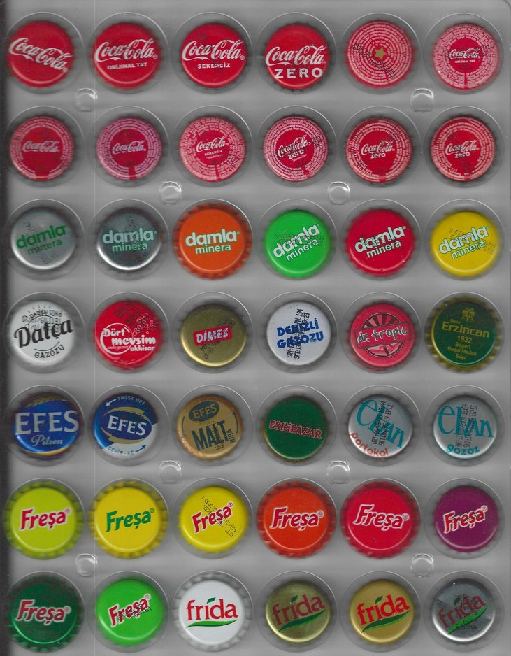 242 Parçalık Gazoz Kapağı Koleksiyonu - Görsel 2