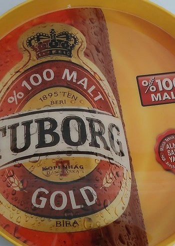 Beden Tuborg Gold %100 Malt Bira Tepsisi