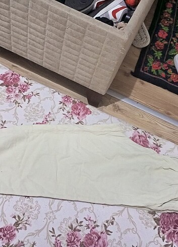 Diğer Bej keten pantalon