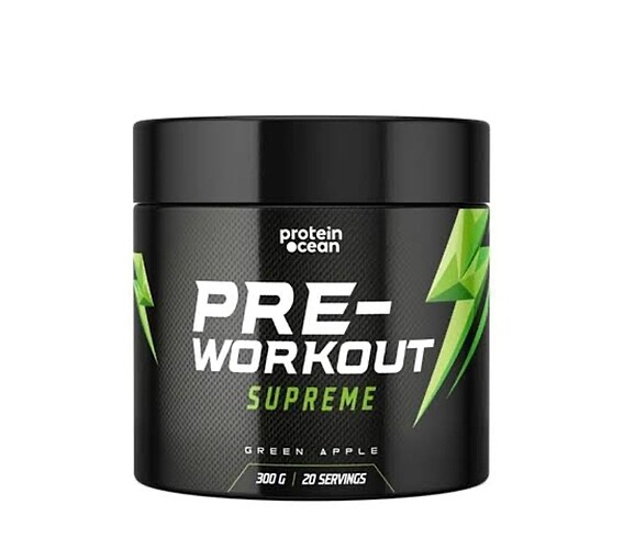 Protein Ocean Pre-Workout Supreme Yeşil Elma Aromalı