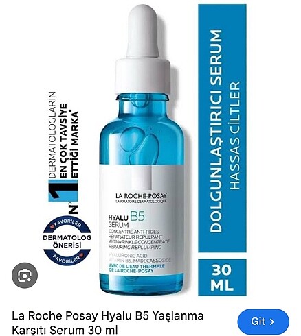 La Roche Posay Hyalu B5 (Hyaluronik Asit) Serum 30 ml