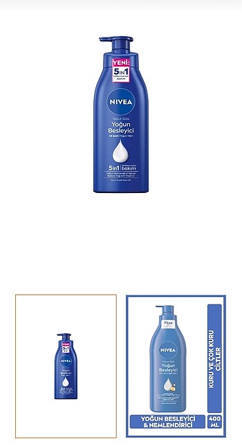Nivea Yoğun Besleyici Vücut Sütü 5in1 400 ml