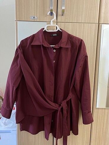 Zara Yandan bağlamalı Gömlek