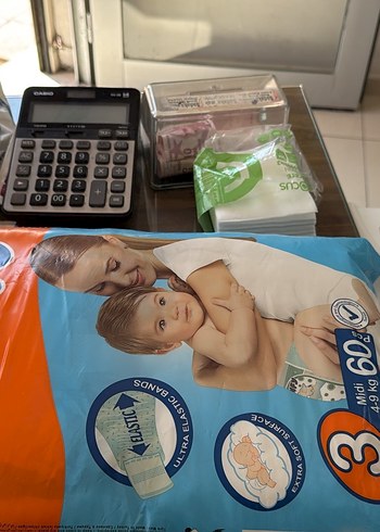 Ultra Elastik Bantlı Midi Bebek Bezi 60'lı