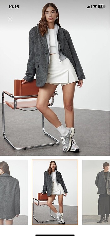 1 defa gıydım sadece trendyolmilla kaban blazer
