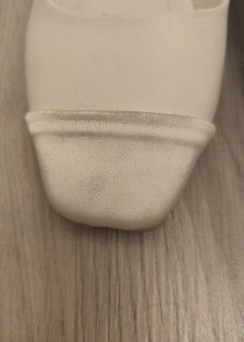 36 Beden Bej Kadın Tokalı Blok Topuklu Ayakkabı