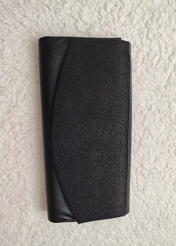 Siyah Kadın Portföy Çanta Velcro Kapamalı