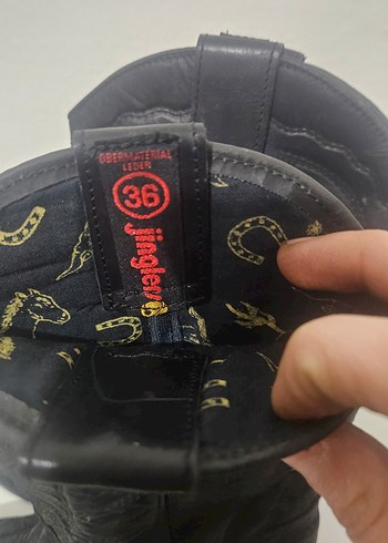 Vintage Western/Kovboy Çizme 36 Numara - Görsel 6