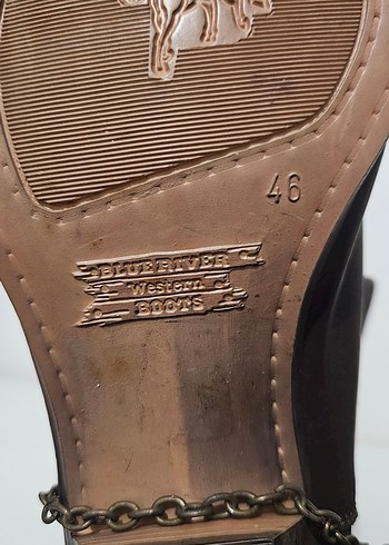 Vintage Western/Kovboy Çizme 46 Numara - Görsel 8