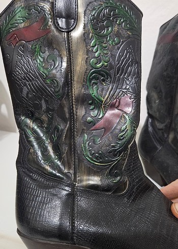 Vintage Western/Kovboy Çizme 39 Numara - Görsel 4