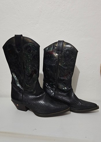 Vintage Western/Kovboy Çizme 39 Numara - Görsel 2