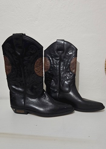 Vintage Western/Kovboy Çizme 38 Numara - Görsel 2