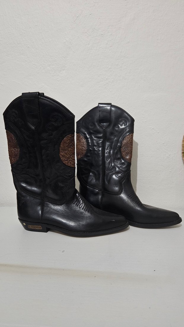 Vintage Western/Kovboy Çizme 38 Numara - Görsel 2