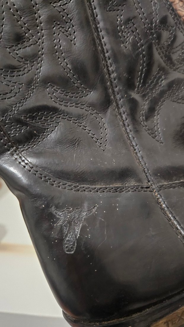 Vintage Western/Kovboy Çizme 38 Numara - Görsel 5