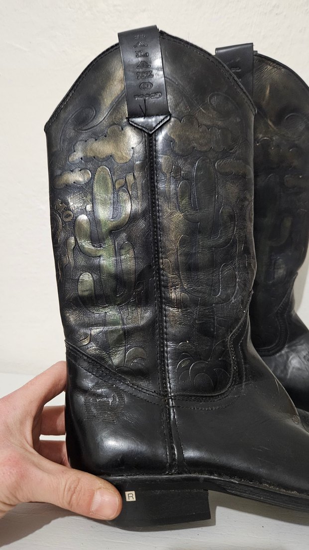 Vintage Western/Kovboy Çizme 38 Numara - Görsel 3