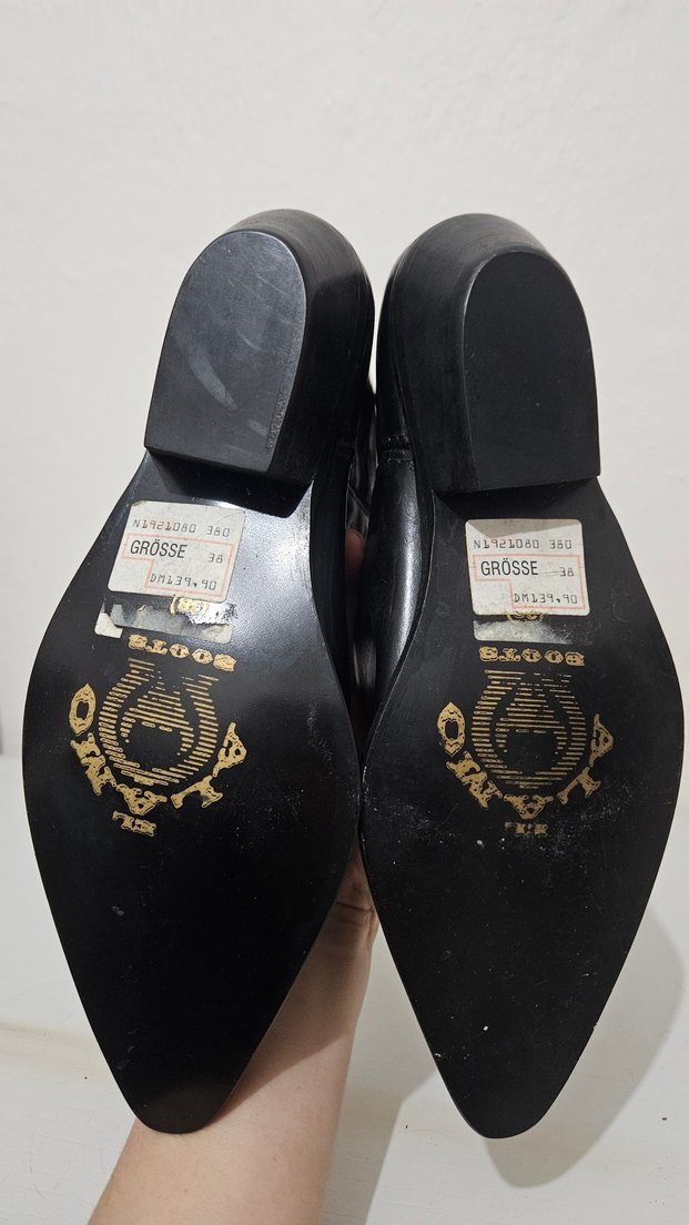 Vintage Western/Kovboy Çizme 38 Numara - Görsel 5