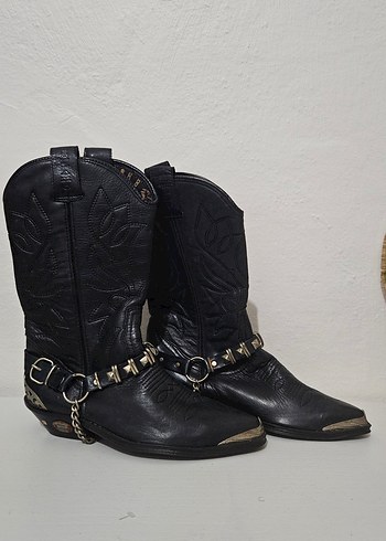 Vintage Western/Kovboy Çizme 38 Numara - Görsel 2