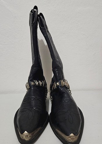 Vintage Western/Kovboy Çizme 38 Numara - Görsel 3