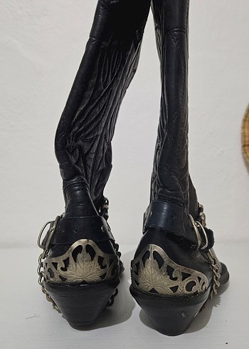Vintage Western/Kovboy Çizme 38 Numara - Görsel 5